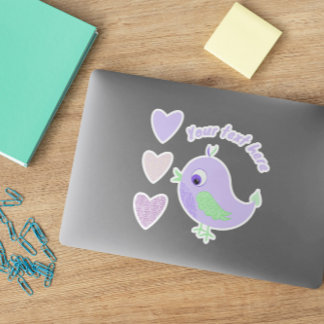 Lavender Billy autocollant oiseau