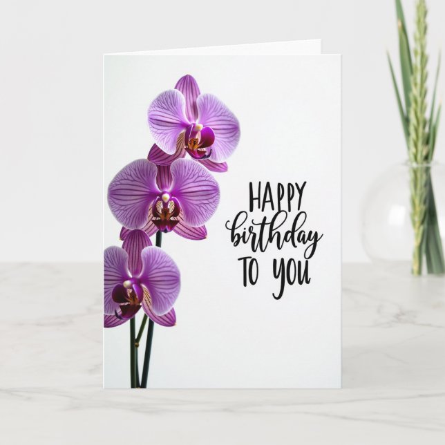 Lavender Birthday Card (Front)