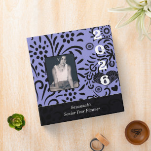 Lavender & Black Senior Year Planner Senior Photo Binder
