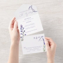 Lavender Bliss Elegant Watercolor Wedding