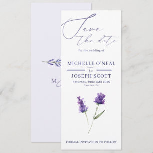 Lavender Bliss Elegant Watercolor Wedding Save The Date