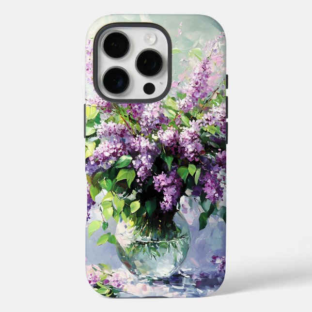 Lavender Blooming Lilac Bouquet Case-Mate iPhone Case (Back)