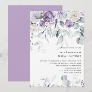 Lavender Blooms Wedding Invitation