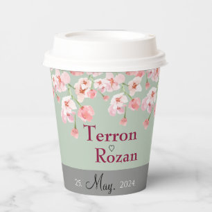 Lavender Blossom  Paper Cups