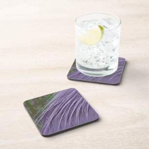 Lavender Blue Feathers Coaster