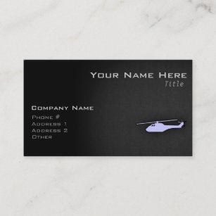 Lavender Blue Helicopter Business Card