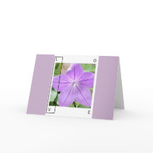 LAVENDER BLUE LOVE - GREETING CARD