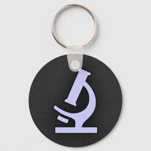 Lavender Blue Microscope Keychain