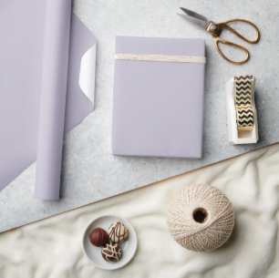 Lavender Blue, Pastel Purple Solid Colour   Wrapping Paper