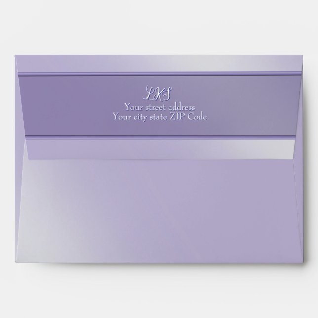 Lavender Blue Spring Envelope (Back (Top Flap))