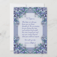 Lavender Blue Spring Lilacs Sympathy Card