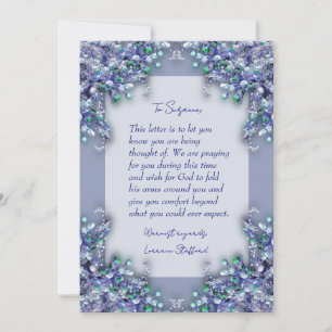 Lavender Blue Spring Lilacs Sympathy Card