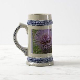 Lavender-Blue Thistle "Wet Your Whistle" Beer Stein