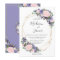 Lavender Blush Floral Wedding Geometric Gold Frame