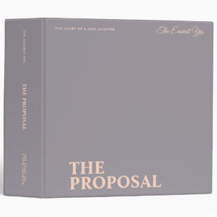 Lavender & Blush Pink Custom Proposal Photo Album Binder