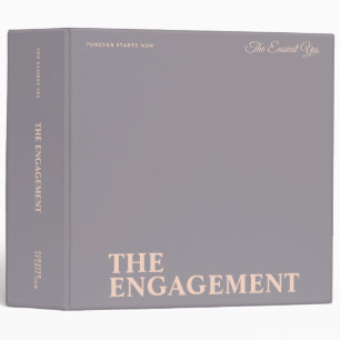 Lavender & Blush Pink Engagement Photo Album Binder
