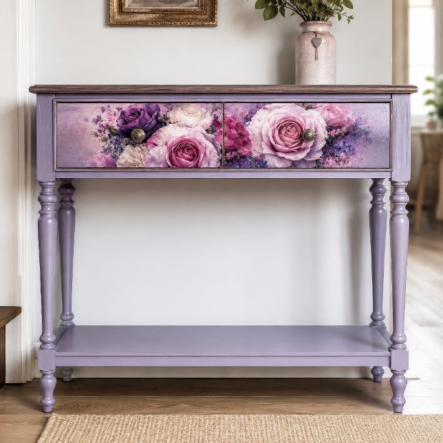 Lavender Blush Rose Bouquet Decoupage Tissue Paper (Creator Uploaded)