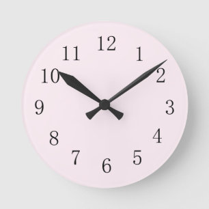Lavender Blush Round (Medium) Wall Clock