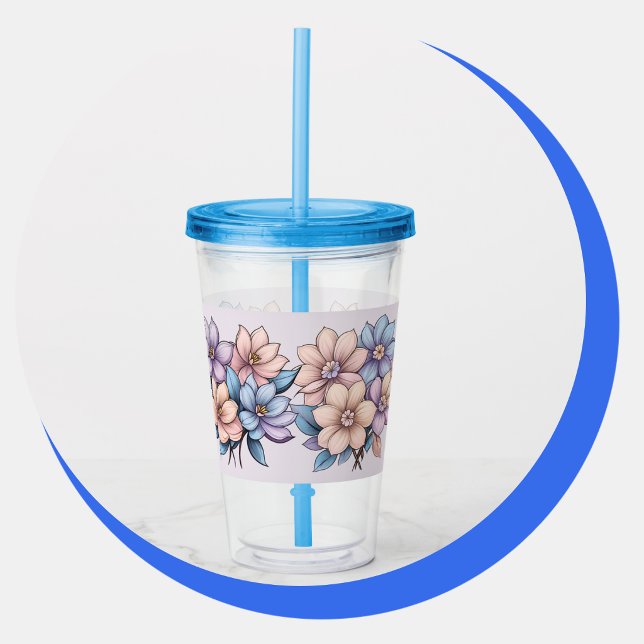 Lavender Blushing Acrylic Tumbler (Lavender Blushing Acrylic Tumbler
)