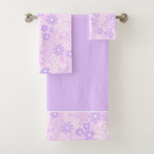 Lavender Botanical II Bath Towel Set