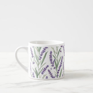 Lavender Botanical Pattern Espresso Cup