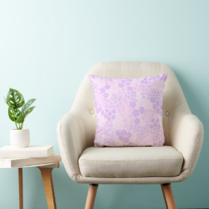 Lavender Botanical Throw Pillow