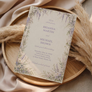 Lavender Botanical Vintage Invitation