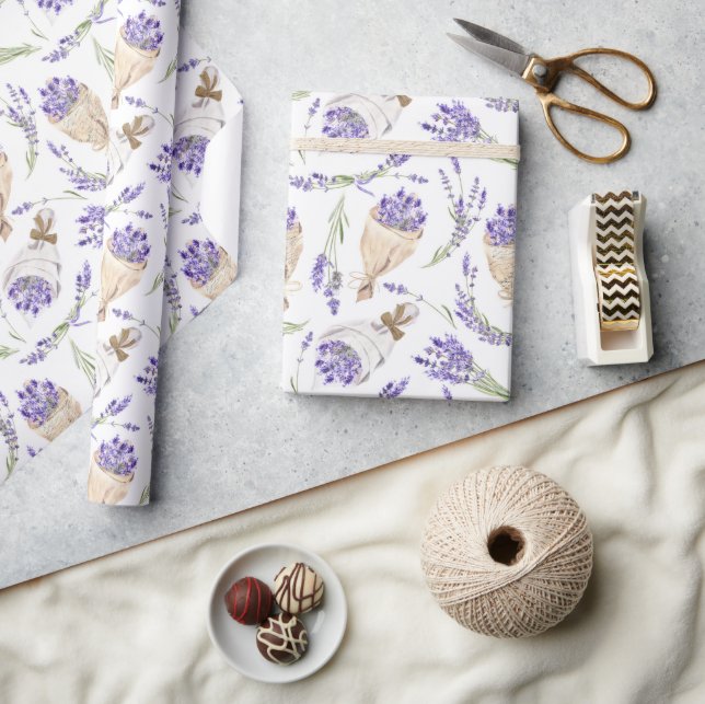 Lavender Bouquet Wrapping Paper (Crafts)