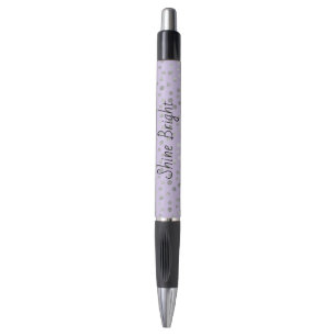 Lavender Breeze Silver Dots Pen