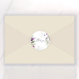 Lavender Bridal Shower Classic Round Sticker