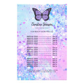 lavender butterfly beauty salon flyer (Front)