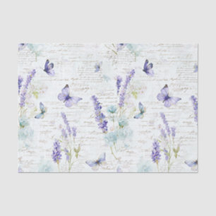Lavender Butterfly Tissue Paper