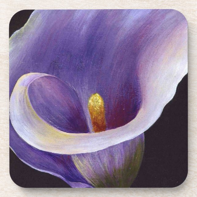 Lavender Calla Lily Coaster (Front)