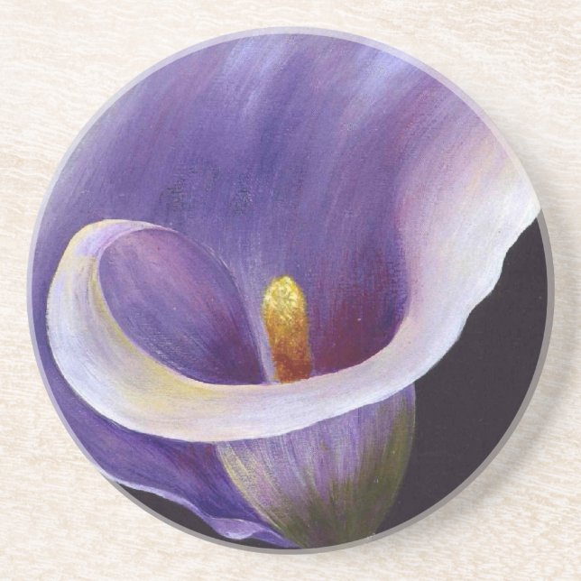 Lavender Calla Lily Coaster (Front)