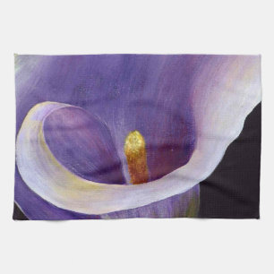 Lavender Calla Lily Kitchen Towel