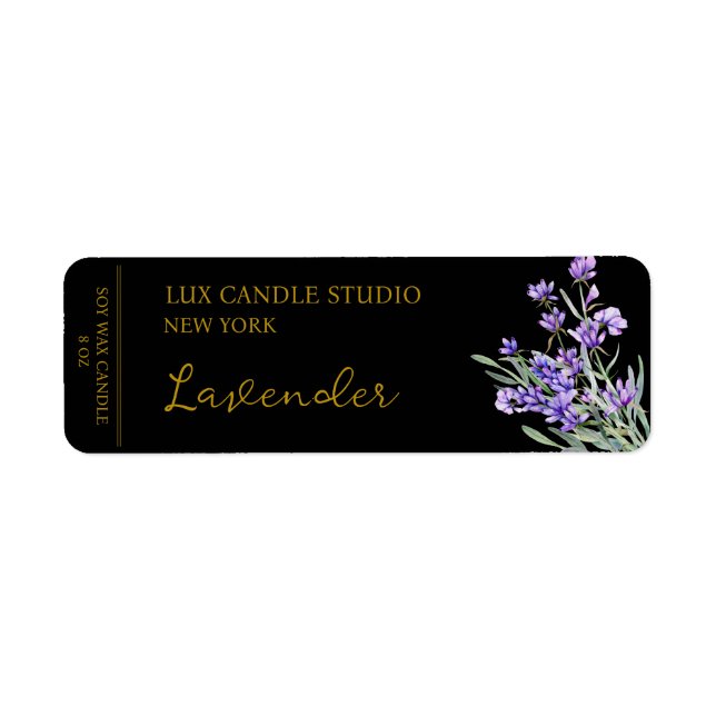 Lavender Candle Label (Front)