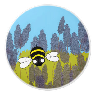 Lavender Ceramic Knob