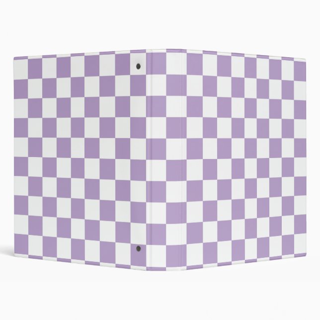 Lavender Chequerboard Pattern Binder (Background)