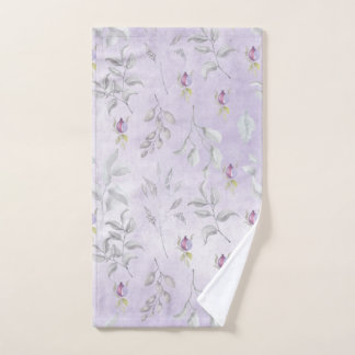 Lavender Chic Floral Feuilles