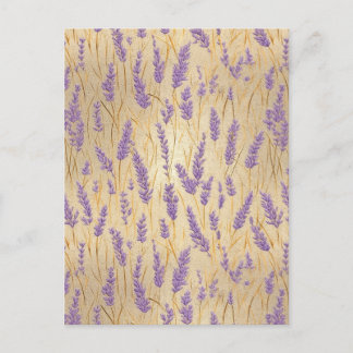 Lavender Chiyogami Postcard