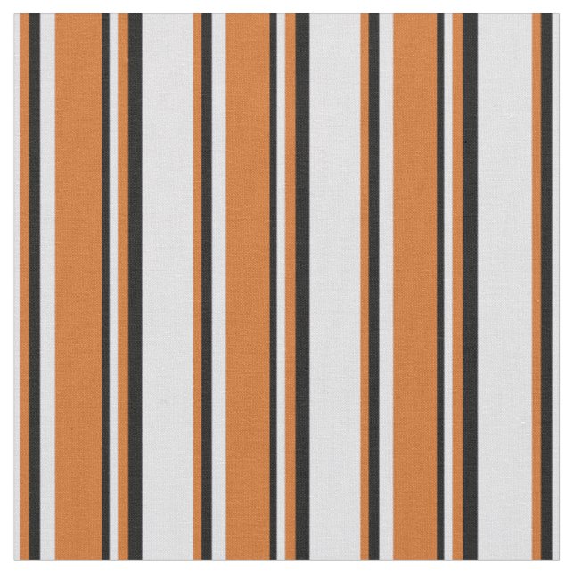Lavender, Chocolate & Black Coloured Stripes Fabric (Close Up)