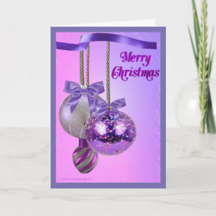 Lavender Christmas Card