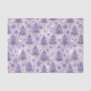 Lavender Christmas Winter Tissue Paper