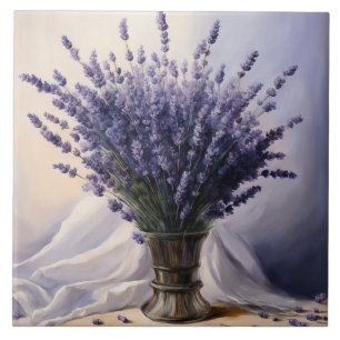 Lavender Classical art Tile
