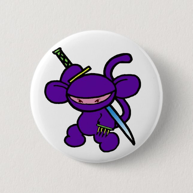 Lavender Claw-No Words 2 Inch Round Button (Front)