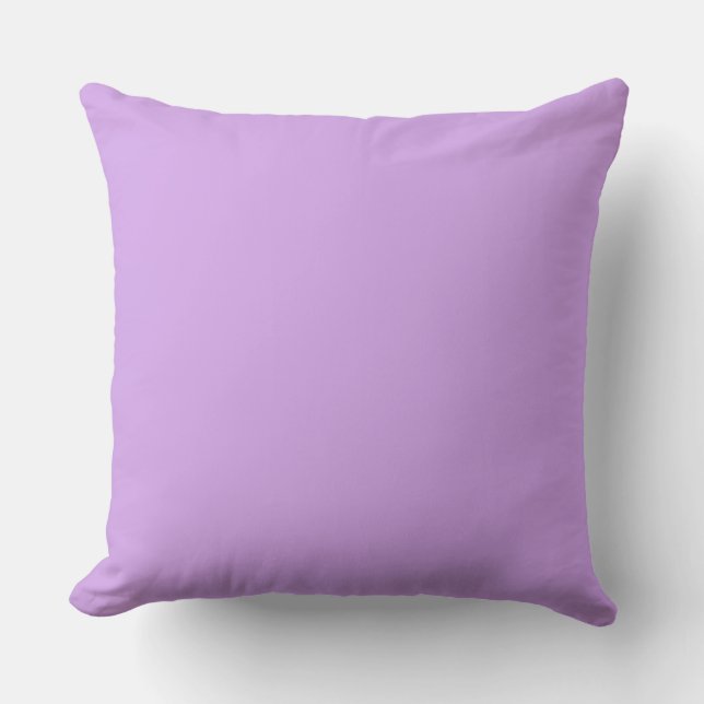 Lavender Colour Throw Pillow (Front)