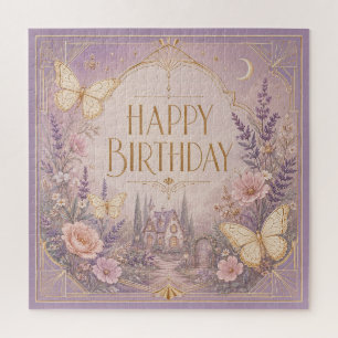 Lavender Cottage Birthday Dreamscape Jigsaw Puzzle