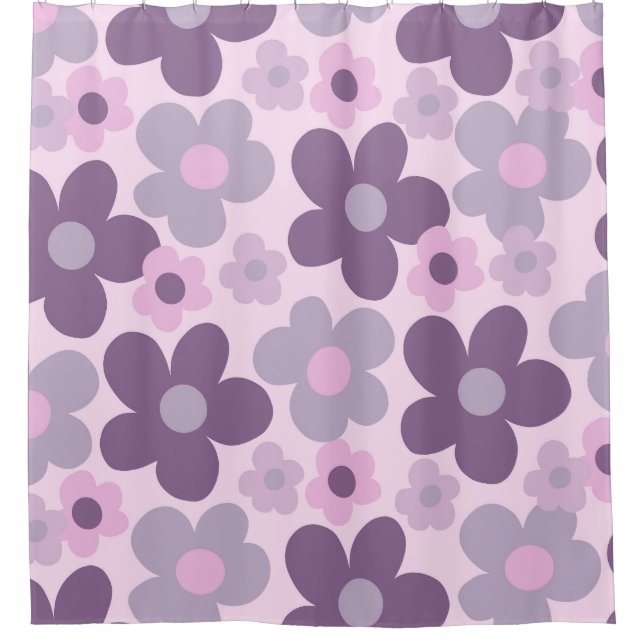 Lavender Daisies Retro Dream #1 #retro #decor (Front)