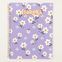 Lavender Daisy Floral Pattern