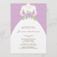 Lavender Damask Bridal Shower